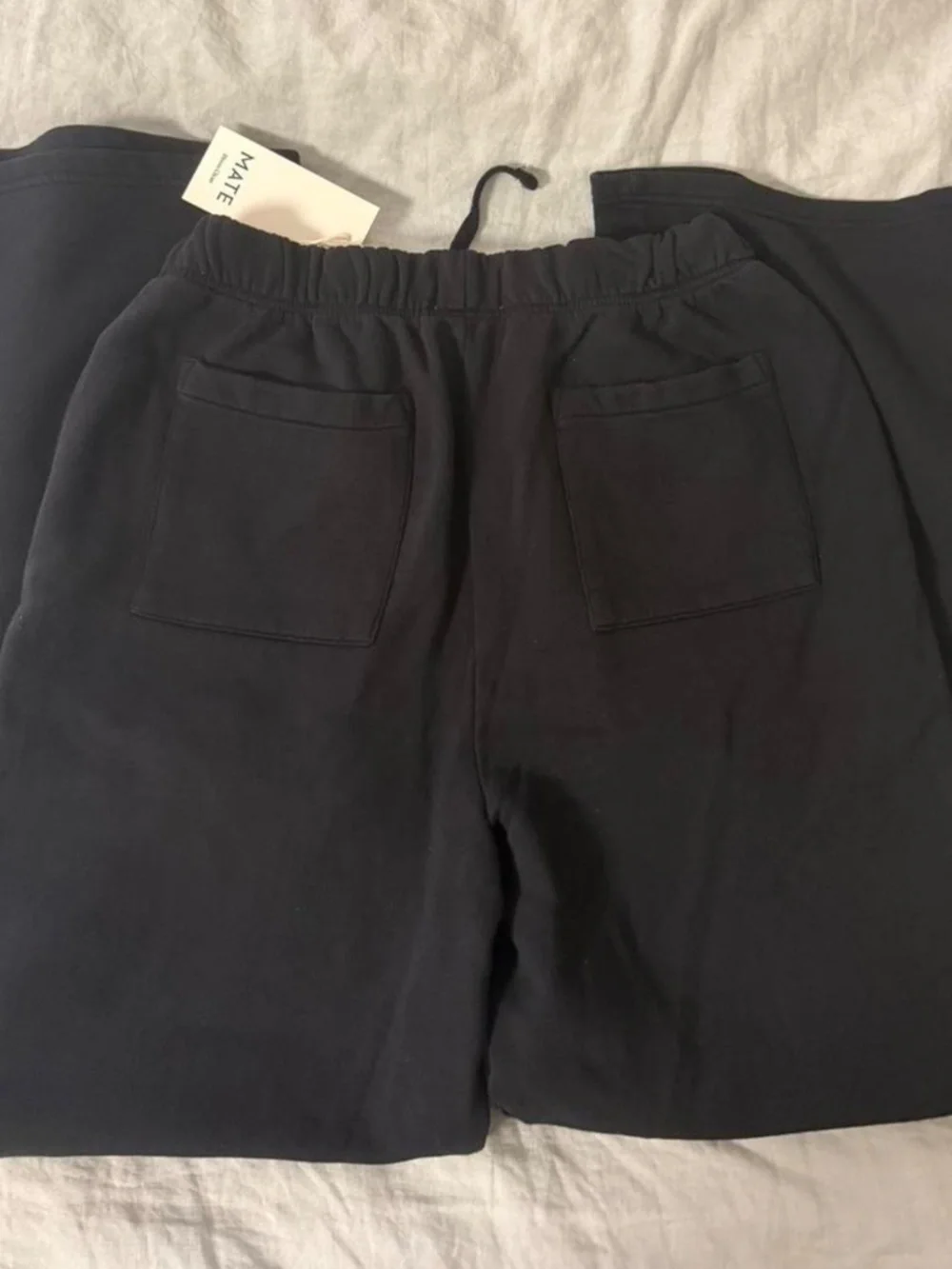 Mate the label organic fleece straight leg sweatpant black medium - Picture 4 of 6